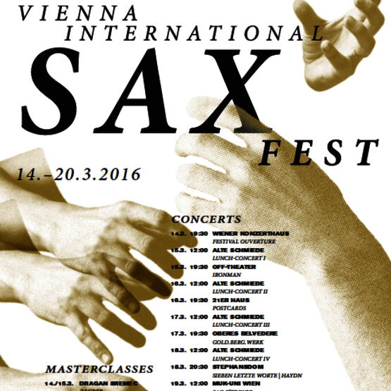 Vienna International Saxfest 2016
