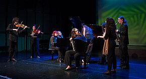 Share and Care. Konzertabend mit Studierenden von Jean Beers, Dirk D’Ase, Sam Penderbayne und Natalia Villanueva García