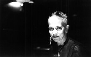 [Translate to English:] Kathy Acker, 1996 in München