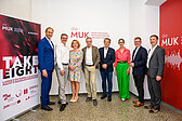 v.l.n.r.: Andreas Mailath-Pokorny, Georg Schulz, Ulrike Sych, Roland Streiner, Marcus Ratka, Elisabeth Gutjahr, Martin Rummel, Jörg Maria Ortwein © W. Simlinger