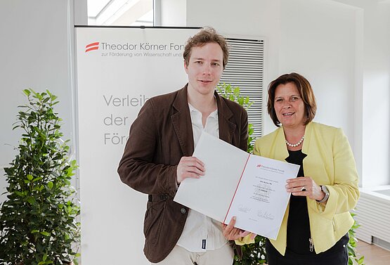 Otto Wanke und Kuratoriumspräsidentin Renate Anderl © Christian Fischer