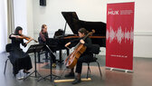 v.l.n.r.: Violinistin Maria Krstic, Pianistin Ekatarina Belova und Cellistin Ana Šincek
