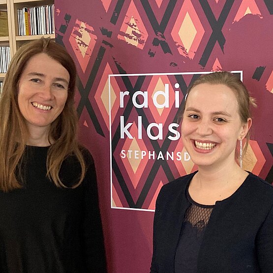 Edith Wregg und Anna Buchal im Radio Klassik-Studio
