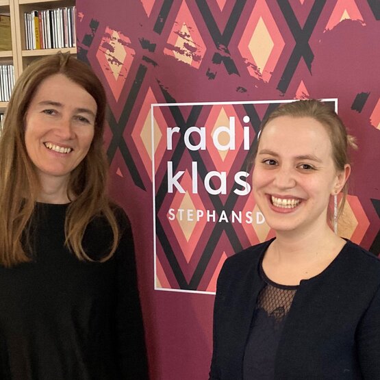 Edith Wregg und Anna Buchal im Radio Klassik-Studio