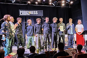 MUK Jazz & Acoustic Nachwuchspreis: Die Mini Big Band der Ms15 im Porgy & Bess © privat 