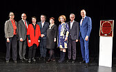 v.l.n.r.: Prof. Elisabeth Gutjahr, Prof. Dr. Karl Wöber, Univ.Prof. Dr. Ursula Brandstätter, Mag. Marcus Ratka, Mag.a Ruth Petz, Mag.a art. Ulrike Sych, Univ.-Prof. Dr.med.univ. Markus Müller und Dr. Andreas Mailath-Pokorny