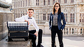 Damian Keller (Akkordeon) und Johanna Gossner (Klarinette)