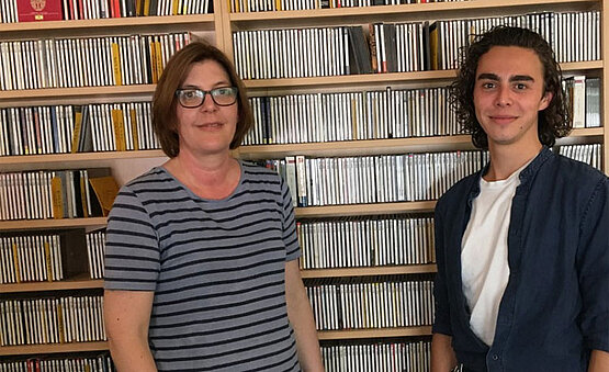 Karoline Exner und Thomas Wachtler im Radio Klassik Studio