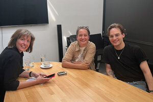 v.l.n.r.: Marion Eigl, Alex. Riener und Moritz Mausser