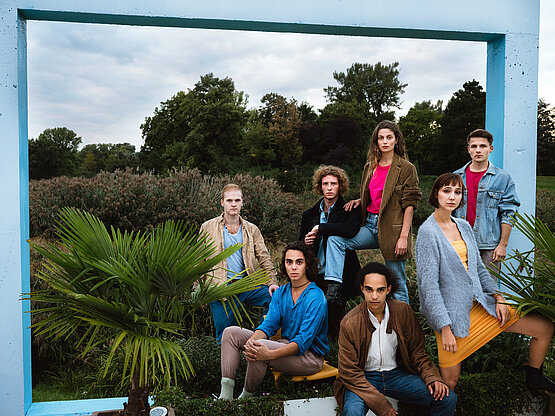 Joshua Bader, Thomas Wachtler, Ludwig Weißenberger, Julia Posch, Eike Onyambu, Leonie Berner und Roman Just © Gabriel Hyden