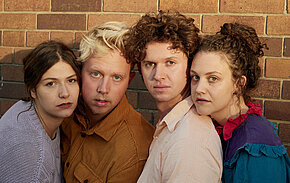 v.l.n.r.: Alexandra Diana Nedel, Jonatan Fidus  Blomeier, Joël Dufey, Hanna Kogler  © Maria Czernohorsky