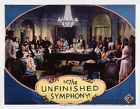 Lobbycard der englischsprachigen Version von "Leise flehen meine Lieder" (1934 © Everett Collection/Imago Images)