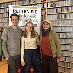 Lukas Perman, Sophie Fröhlich und Alex. Riener bei Radio Klassik Stephansdom