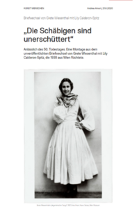 Andrea Amort, "Die Schäbigen&hellip;