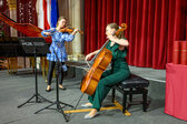 Patricija (Violine) und Klara Avšič (Violoncello), aufgenommen von Wolfgang Simlinger