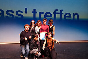  Studierende des 3. Jahrgangs Schauspiel beim Schauspielschultreffen 2026 in Rostock. Foto © privat 
