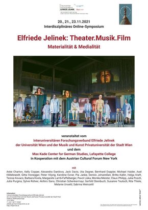 Online-Symposium „Elfriede Jelinek: Theater.Musik.Film - Materialität & Medialität"