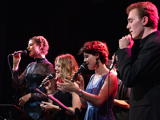 Jazz-Gesangsensemble, fotografiert von Daniel Kastner