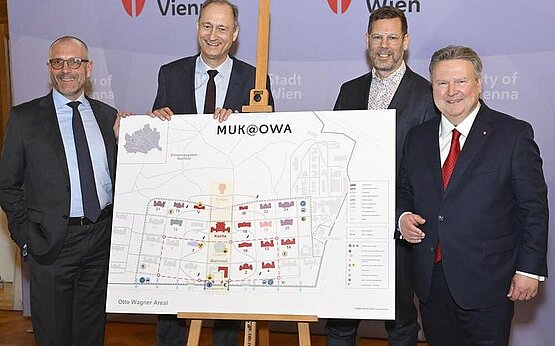 Herbei, Mailath-Pokorny, Boyer, Ludwig © Stadt Wien / Christian Jobst