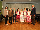 Livia Sellin, Peter Weinberger, Simon Weinberger, Ensemble Artemisia (2. Platz), MUK-Rektor Andreas Mailath-Pokorny © Gerhard Fally