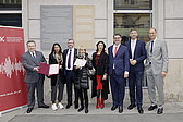BM Michael Ludwig, Leanne Deyong, Nick Deyong, Susie Deyong, Kultur-StR Veronica Kaup-Hasler, Oskar Deutsch, Bv Markus Figl, MUK-Rektor Andreas Mailath-Pokorny (c) Barbara Nidetzky