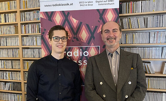 Matous Marek und Jura Margulis im Radio Klassik-Studio