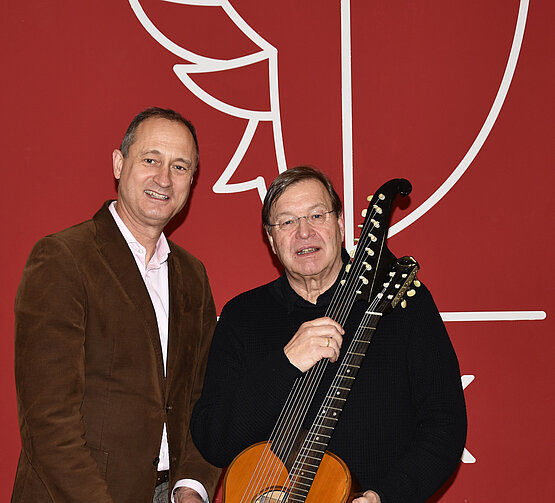 Rektor Mailath-Pokorny und Prof. Herbert Zotti ©Marie-Christin Berger-Hat